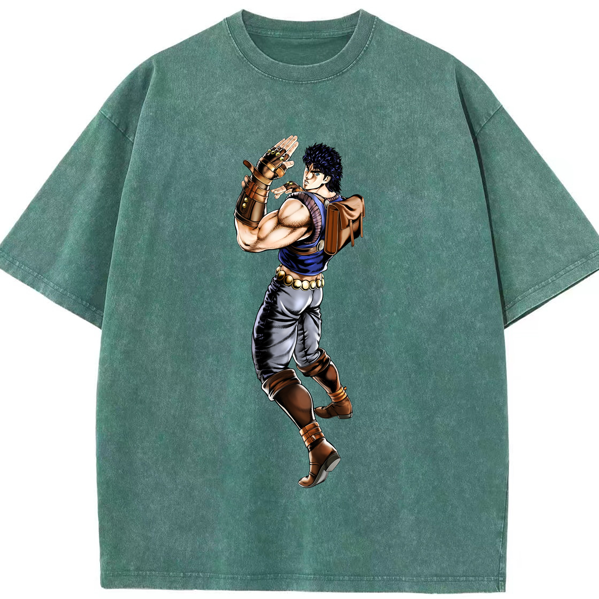 （画像用） ジョジョの奇妙な冒険 /ジョナサン?ジョースター JoJo's Bizarre Adventure Jonathan Joestar 綿100% ヴィンテージ風 半袖Tシャツ（フロントプリント）